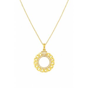 YELLOW GOLD DIAMOND PENDANT H3424D