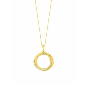 YELLOW GOLD DIAMOND PENDANT H3425D