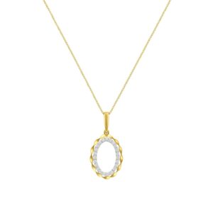 YELLOW GOLD DIAMOND PENDANT H3699D