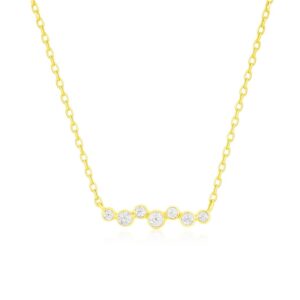 YELLOW GOLD DIAMOND NECKLACE H3199D
