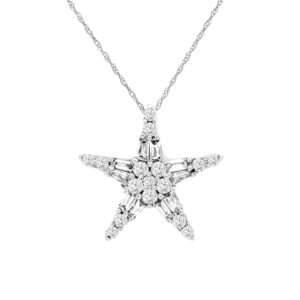 WHITE GOLD DIAMOND PENDANT WC9891D