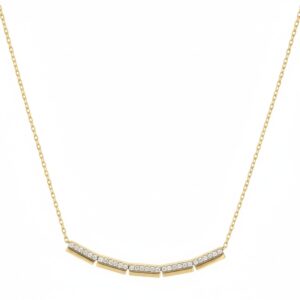 YELLOW GOLD DIAMOND NECKLACE H1585D