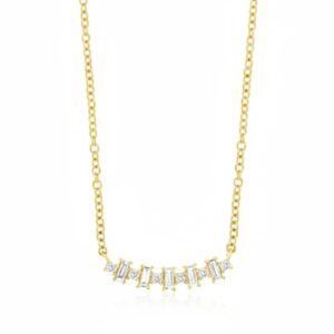 YELLOW GOLD DIAMOND NECKLACE H3204D