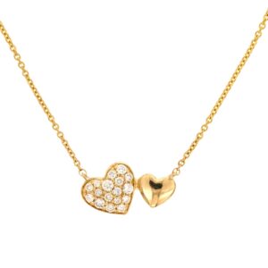 YELLOW GOLD DIAMOND NECKLACE H1026D