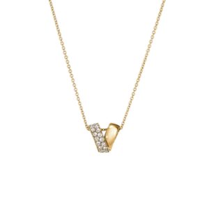 HEARTS ON FIRE INSIDE OUT SPIRAL DIAMOND PENDANT UU29198YGHV0401800