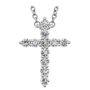 HEARTS ON FIRE SIGNATURE CROSS PENDANT - MEDIUM HFPSIGCR00328W