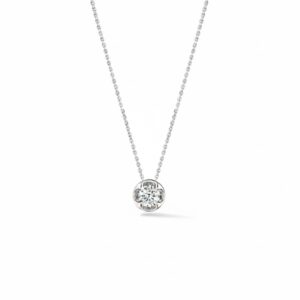 HEARTS ON FIRE WHIMSICAL CIRCLE SINGLE DIAMOND PENDANT NECKLACE UU31838WGHV0201700