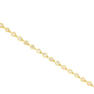 YELLOW GOLD DIAMOND BRACELET H2168D