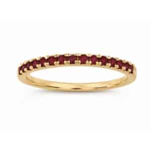 YELLOW GOLD RUBY RING M6491