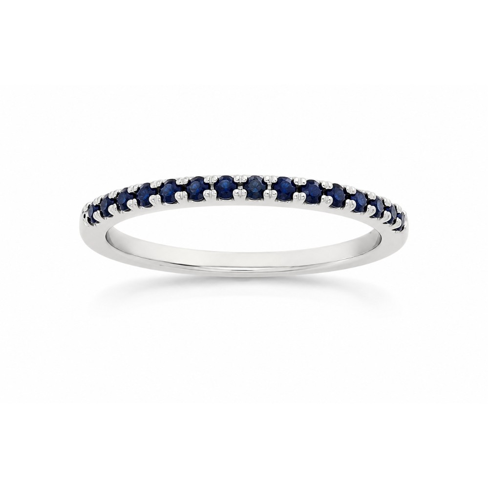 WHITE GOLD SAPPHIRE RING M6493
