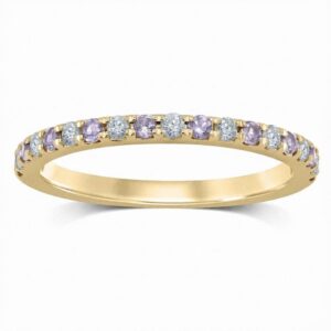 YELLOW GOLD ALEXANDRITE & DIAMOND RING M4778