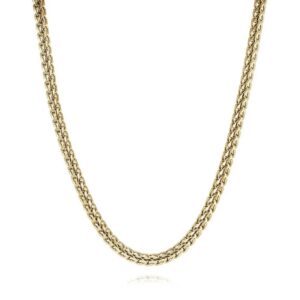 ITALGEM STEEL ROUND FRANCO LINK CHAIN SYN5-24