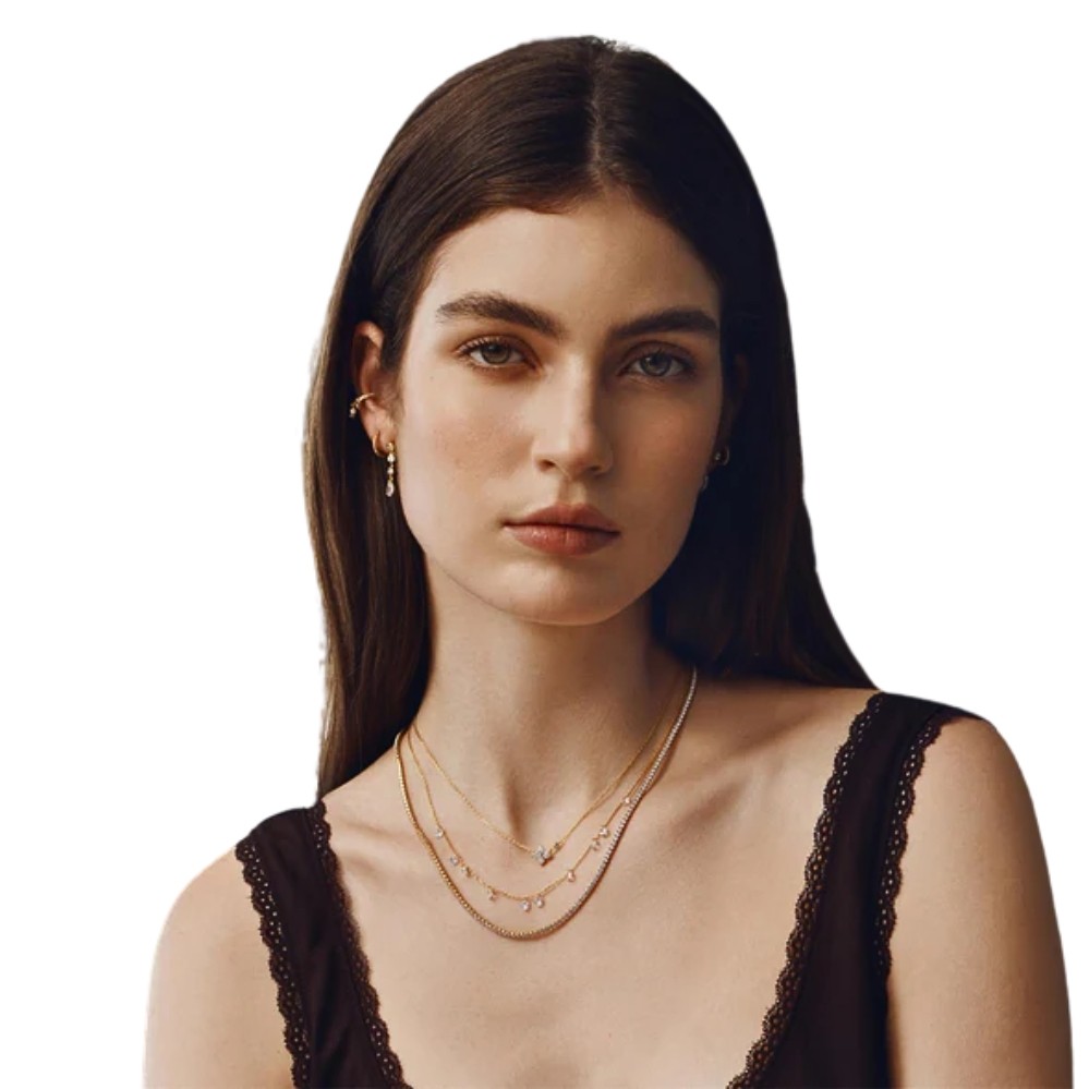 ANIA HAIE GOLD SPARKLING LUCKY CLOVER NECKLACE N074-04G