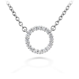 HEARTS ON FIRE SIGNATURE CIRCLE PENDANT - SMALL HFPSIGC00128W