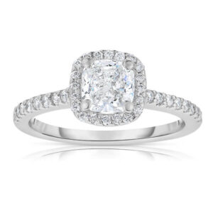 WHITE GOLD DIAMOND ENGAGEMENT RING Z118591