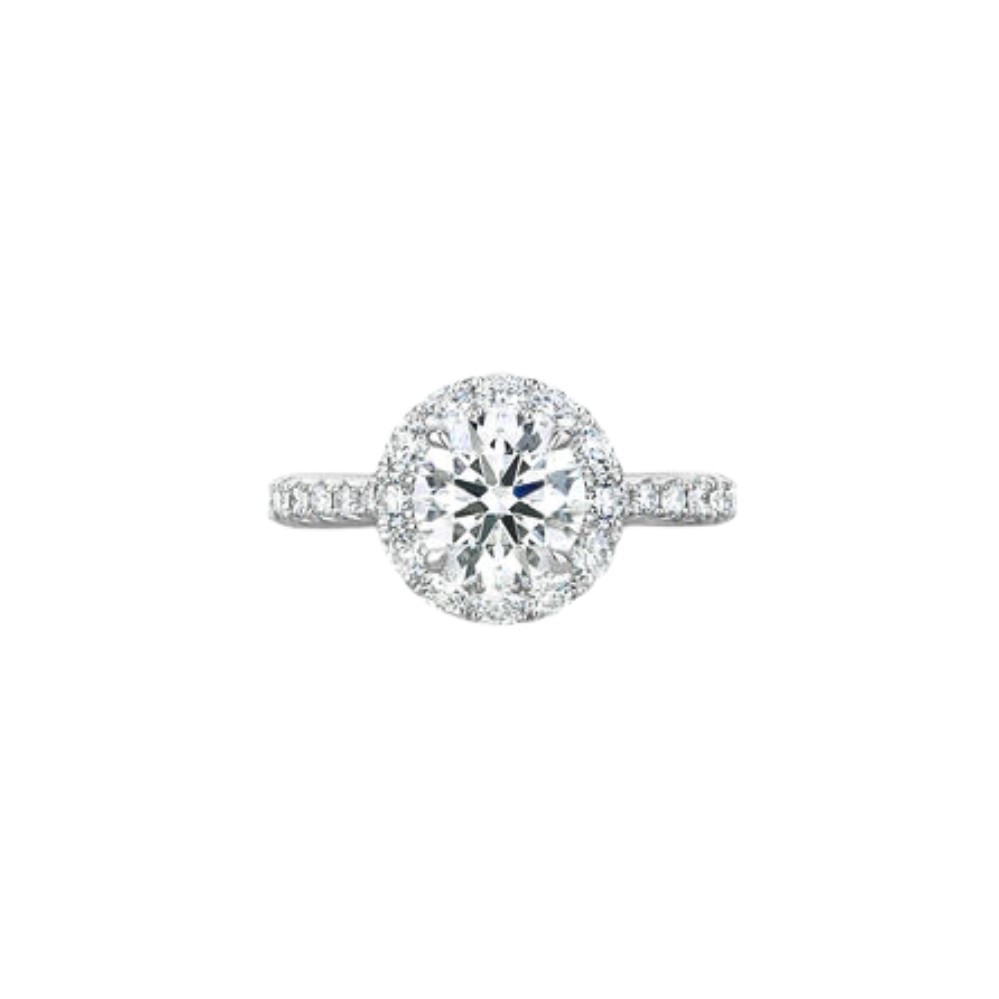 HEARTS ON FIRE PLATINUM VELA HALO RING UU2641PTIV20306500