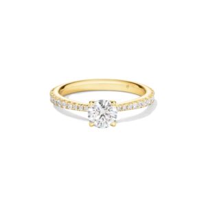 HEARTS ON FIRE VELA SOLITAIRE RING WITH DIAMOND BAND UU26408YIS10706500