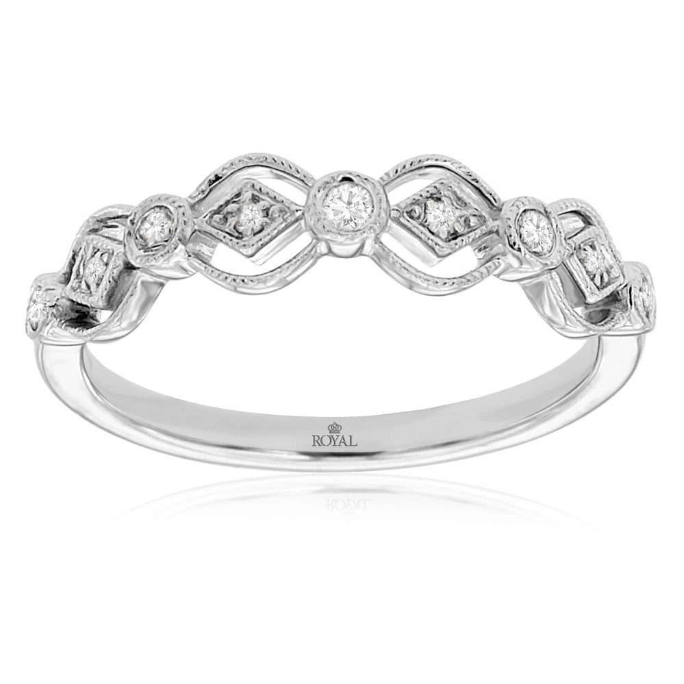 WHITE GOLD DIAMOND WEDDING BAND WC9835D