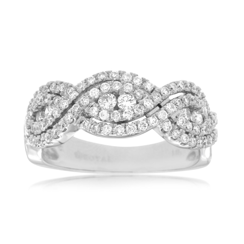 WHITE GOLD DIAMOND RING WC8019D