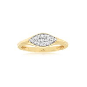 YELLOW GOLD DIAMOND RING H1976D