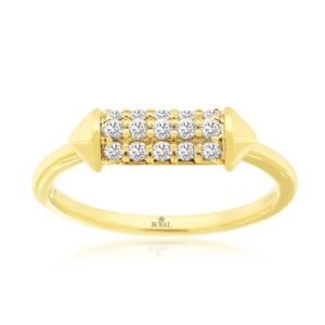 YELLOW GOLD DIAMOND RING H3935D