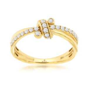 YELLOW GOLD DIAMOND RING H3781D