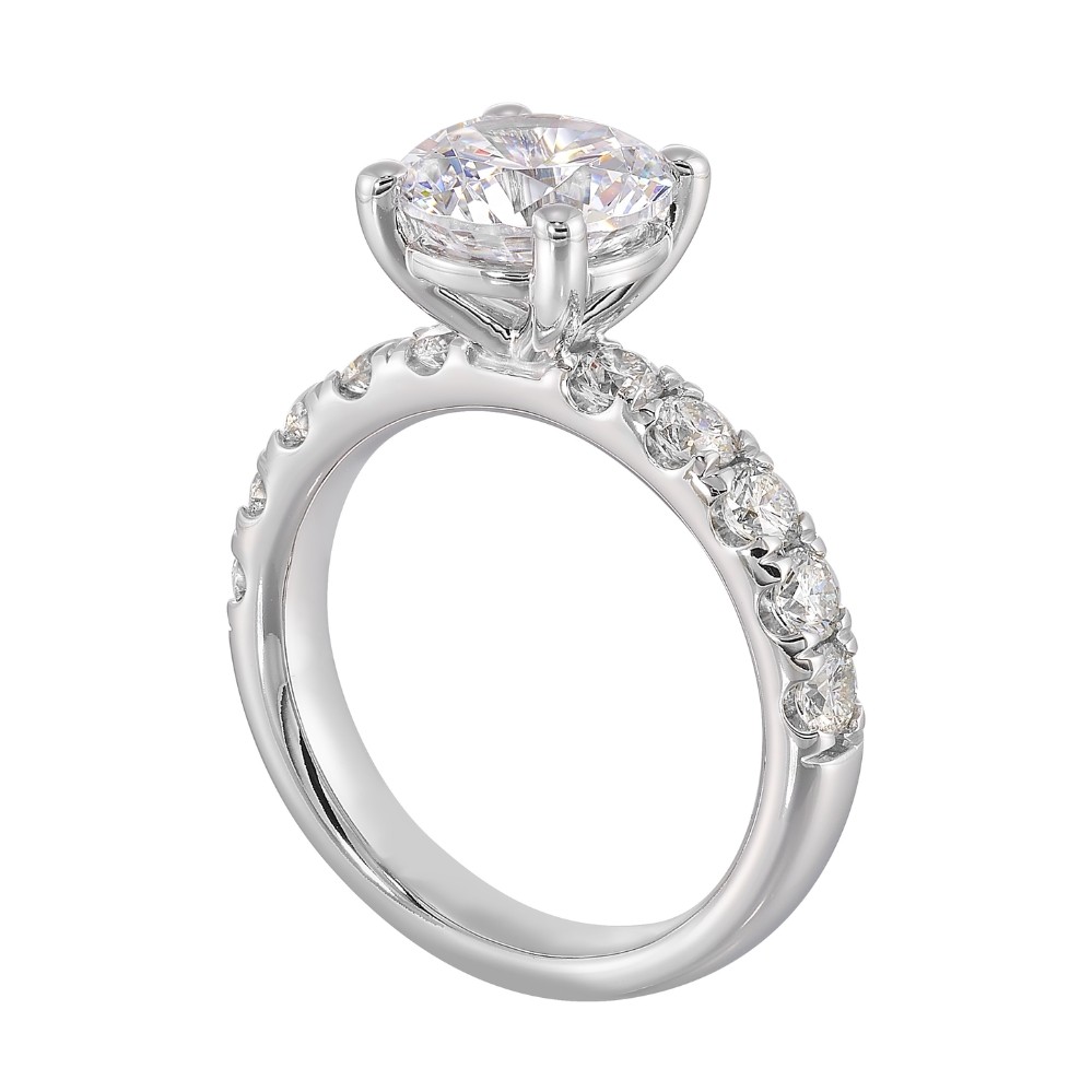 WHITE GOLD DIAMOND ENGAGEMENT SEMI-MOUNT W5721RN200SM-4WB