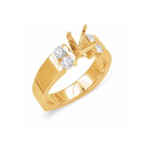 YELLOW GOLD DIAMOND SEMI-MOUNT EN7807YG