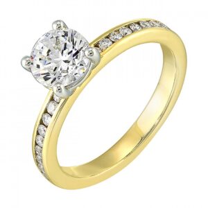YELLOW GOLD DIAMOND SEMI-MOUNT W3981RN100SM-4Y89