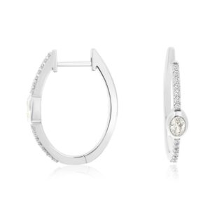 WHITE GOLD DIAMOND EARRINGS WH4002D