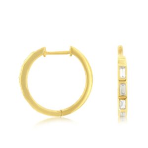 YELLOW GOLD DIAMOND EARRINGS H4000D