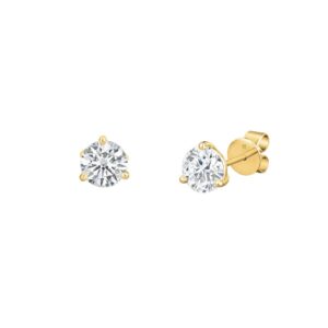 HEARTS ON FIRE THREE-PRONG STUD EARRINGS 3SIE00508Y