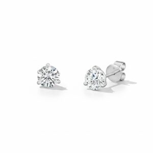 HEARTS ON FIRE THREE-PRONG STUD EARRINGS 3SIE00258W