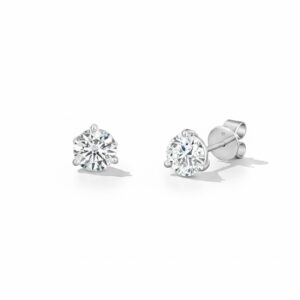HEARTS ON FIRE THREE-PRONG STUD EARRINGS 3SIE00338W