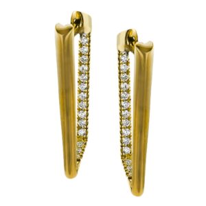 SIMON G. HOOP EARRINGS IN 18K LE4959-Y