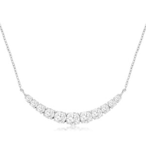 WHITE GOLD DIAMOND NECKLACE WC9804D