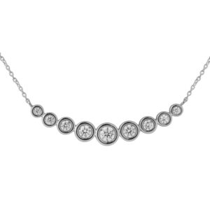 WHITE GOLD DIAMOND NECKLACE WC8202D