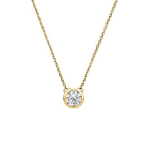 HEARTS ON FIRE CLASSIC BEZEL SOLITAIRE PENDANT HFPHCLABZ00338Y