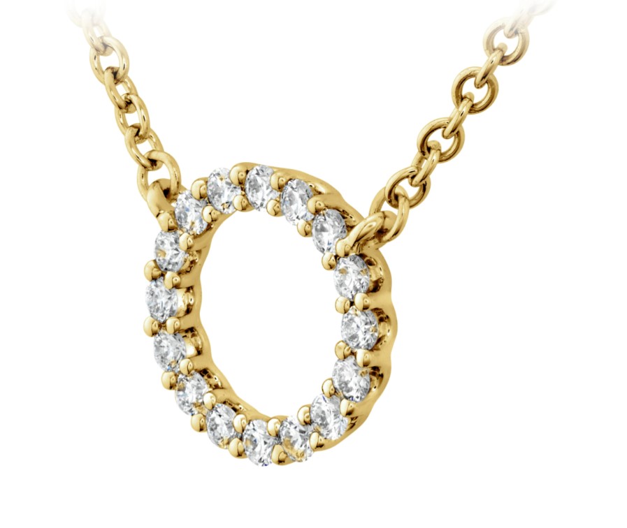HEARTS ON FIRE SIGNATURE CIRCLE PENDANT - SMALL HFPSIGC00128Y