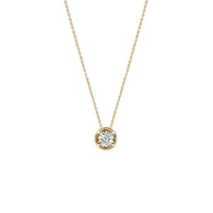 HEARTS ON FIRE WHIMSICAL CIRCLE SINGLE DIAMOND PENDANT NECKLACE UU31838YGHV0201700