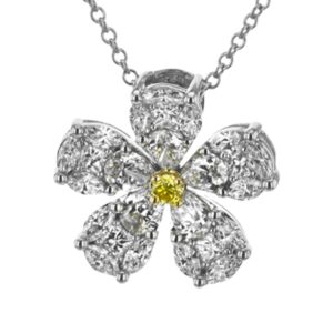 SIMON G. DIAMOND FLOWER PENDANT LP4276