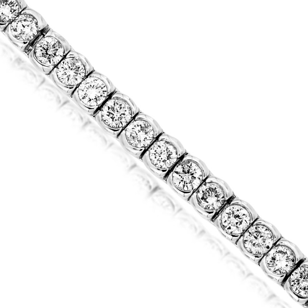 WHITE GOLD DIAMOND TENNIS BRACELET WC8035D