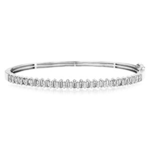 WHITE GOLD DIAMOND BANGLE WC9590D