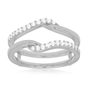 WHITE GOLD DIAMOND INSERT RING WC7280D
