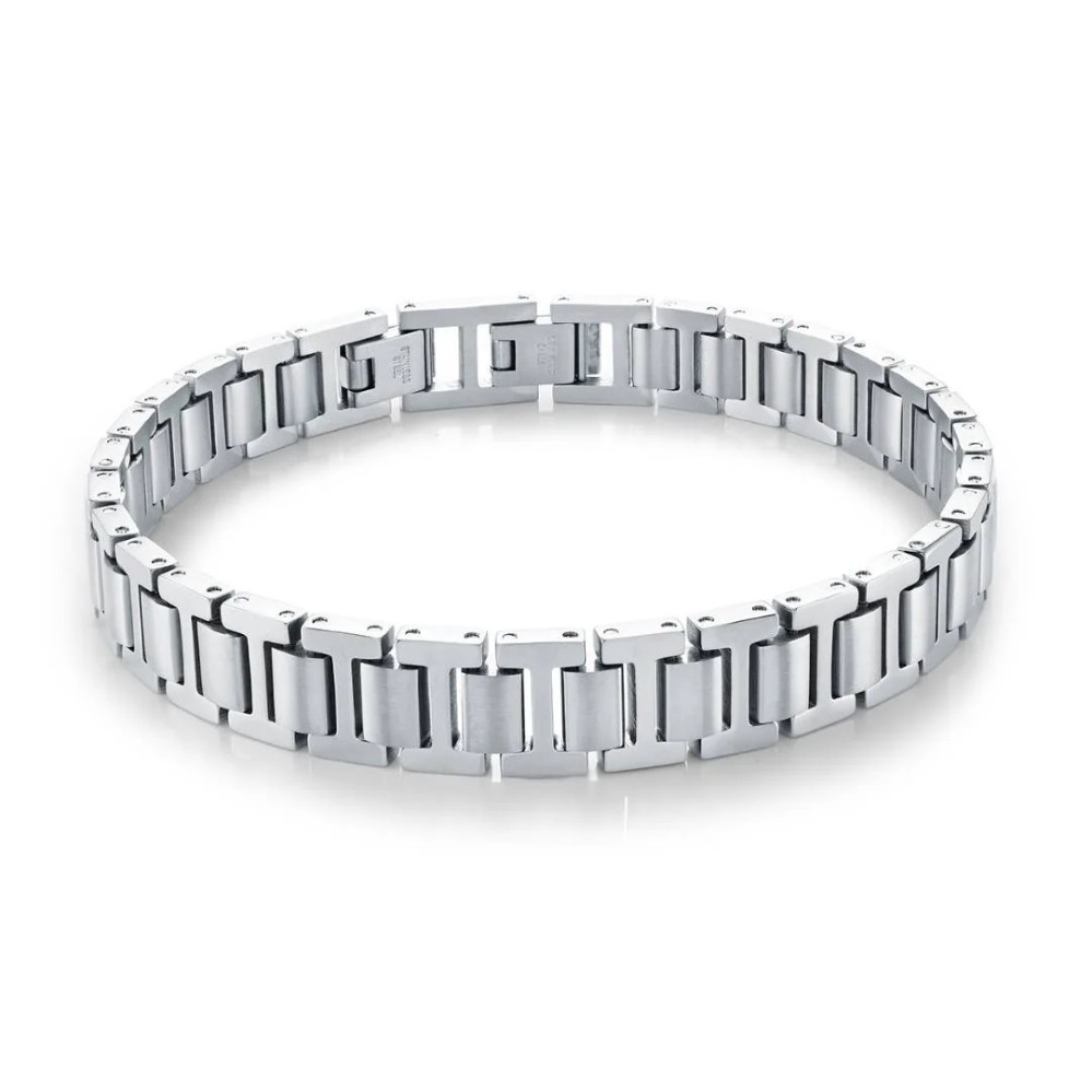 ITALGEM STEEL POLISHED WATCH LINK BRACELET SMB847-GO