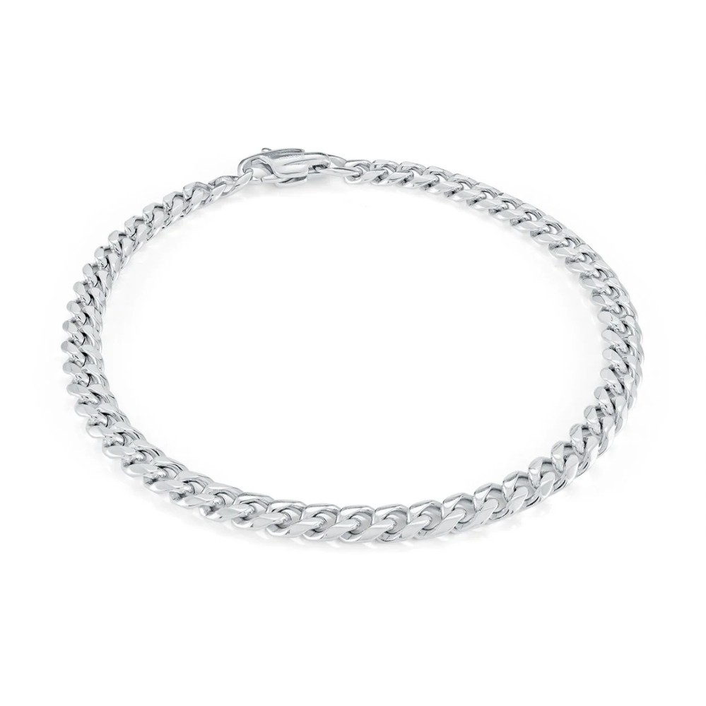 ITALGEM STEEL POLISHED CURB BRACELET SN61-8
