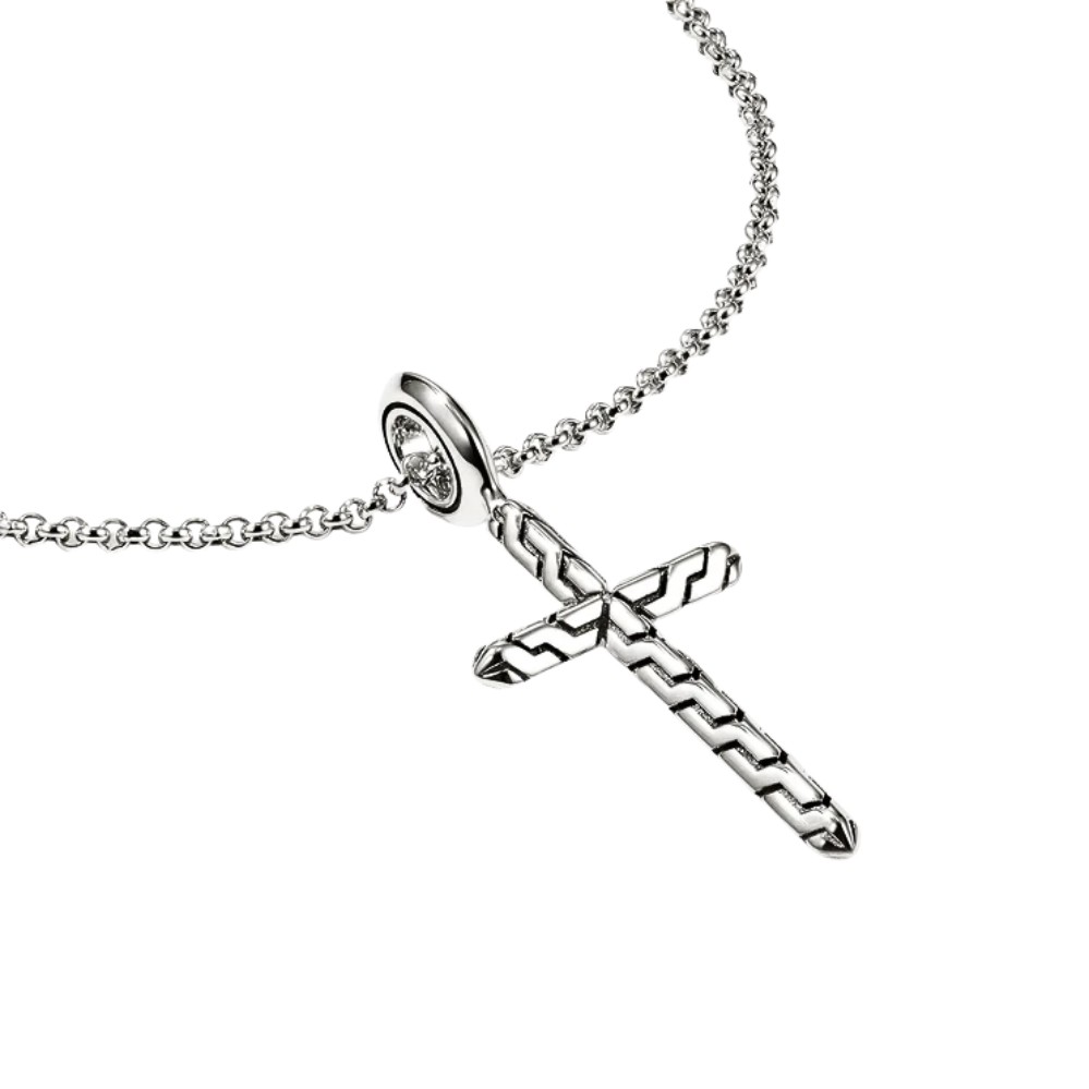 JOHN HARDY ESSENTIAL CROSS NECKLACE NB989377X16-18