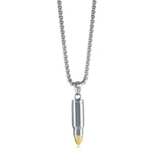 ITALGEM STEEL GOLD-IP MATTE BULLET BRACELET SP475