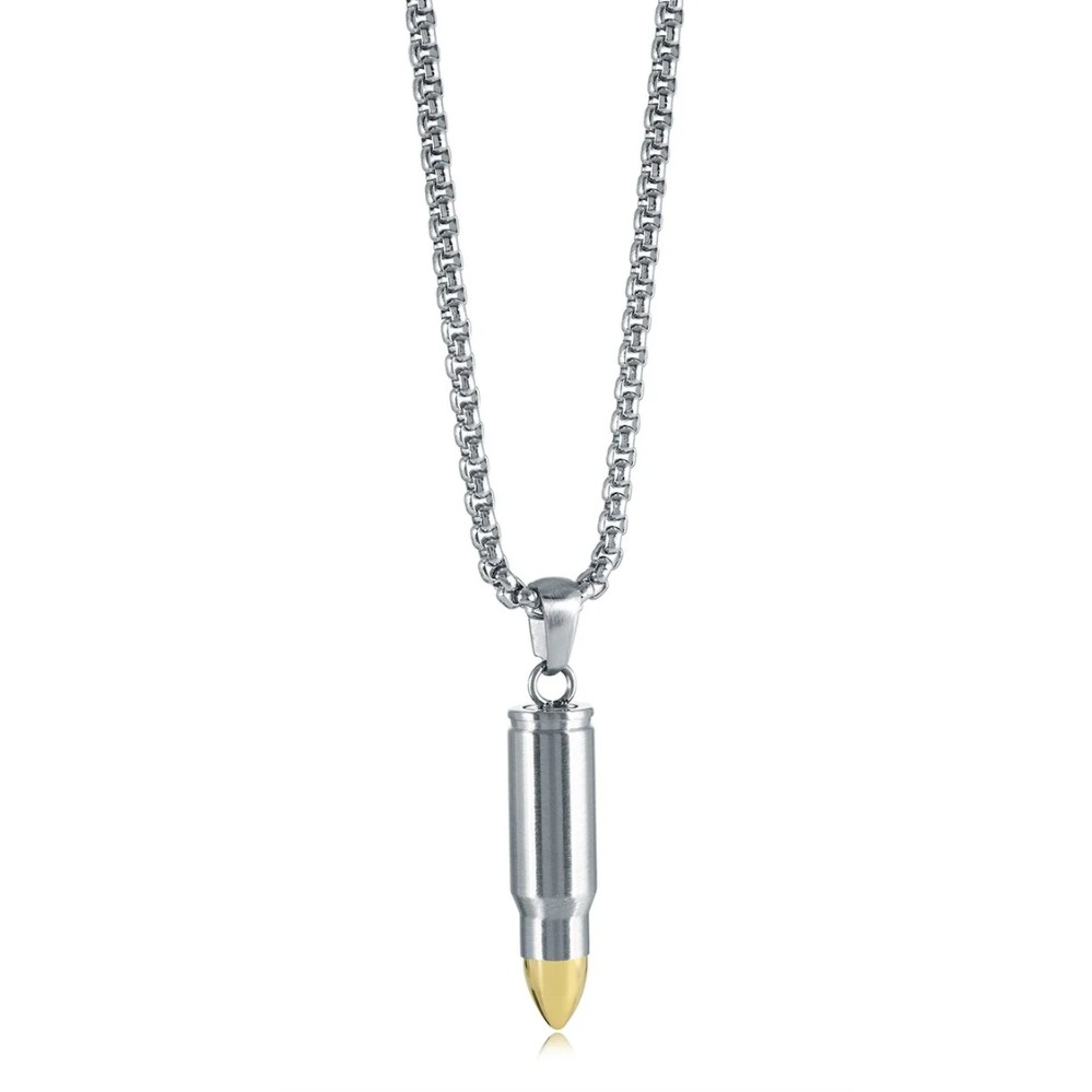 ITALGEM STEEL GOLD-IP MATTE BULLET BRACELET SP475