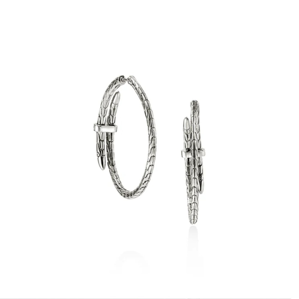 JOHN HARDY SPEAR HOOP EARRINGS EBP9012472DI